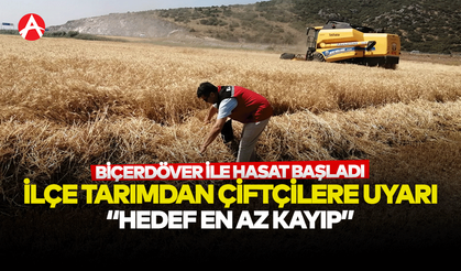 Biçerdöverle Hasat Dönemi Başladı: İlçe Tarım Müdürlüğü’nden Çiftçilere Önemli Uyarılar