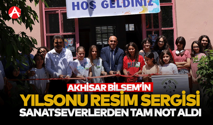 Akhisar BİLSEM’in Yıl Sonu Resim Sergisi Sanatseverlerden Tam Not Aldı