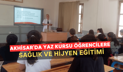 Akhisar’da Yaz Kursu Öğrencilerine Sağlık ve Hijyen Eğitimi