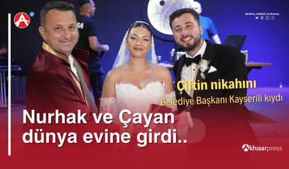 Nurhak ve Çayan dünya evine girdi