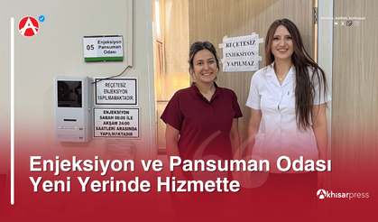 Enjeksiyon ve Pansuman Odası Yeni Yerinde Hizmette