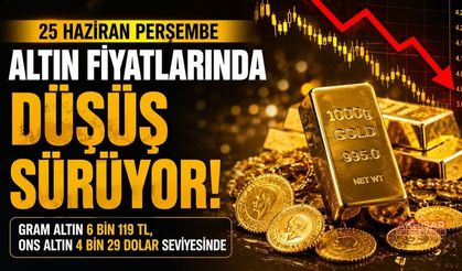 25 Haziran Perşembe güncel altın piyasasında son durum