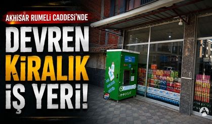 Akhisar'da 200 metrekare iş yeri devren kiralık