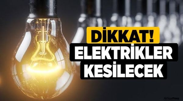 Akhisar'da 21 Şubat Salı elektrik kesintisi