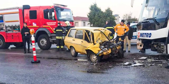Akhisar'da feci trafik kazası: 1 kişi hayatını kaybetti!