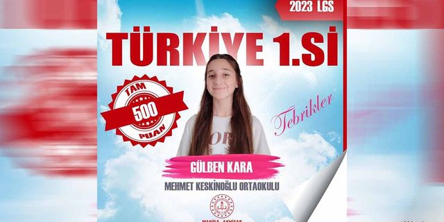 LGS'de Türkiye birincisi Akhisar'dan
