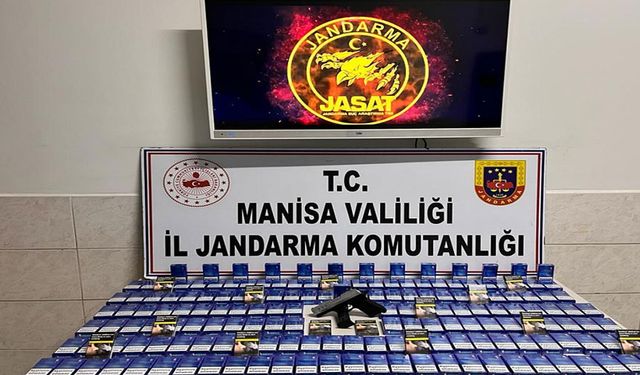 Akhisar'da jandarmadan kaçak sigara operasyonu!