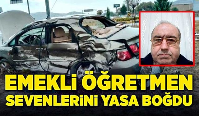 Akhisar - Gelenbe arası trafik kazası: 1 kişi hayatını kaybetti!