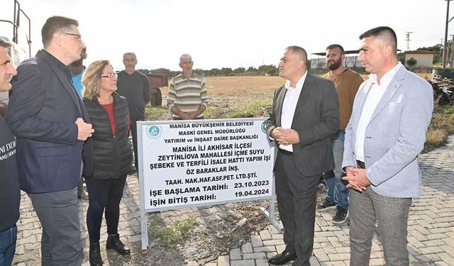 MASKİ Genel Müdürü Burak Aslay, Zeytinliova’daki altyapı çalışmalarını inceledi