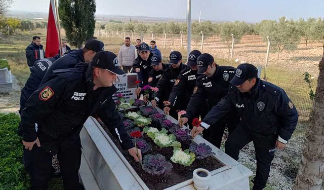 Akhisar İlçe Emniyet Müdürlüğü, Şehit meslektaşlarını unutmadı!