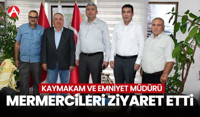 Kaymakam Murat Kütük’ten S.S. Mermerciler Küçük Sanayi Sitesi’ne Ziyaret