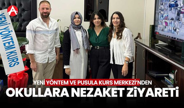 Yeni Yöntem ve Pusula Kurs Merkezi’nden Akhisar’daki Okullara Nezaket Ziyareti