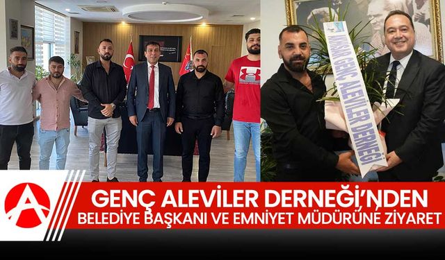 Akhisar Genç Aleviler Derneği'nden Başkan Dutlulu ve Emniyet Müdürü Coşkun'a Ziyaret