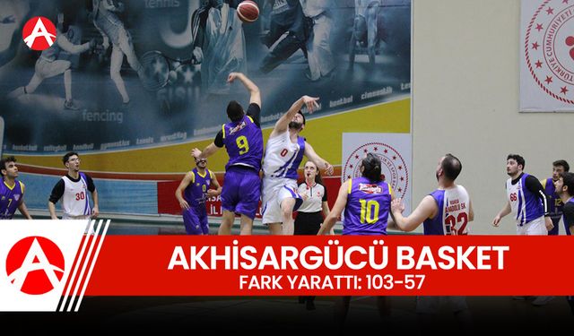 Akhisargücü Basketbol Fark Yarattı: 103-57