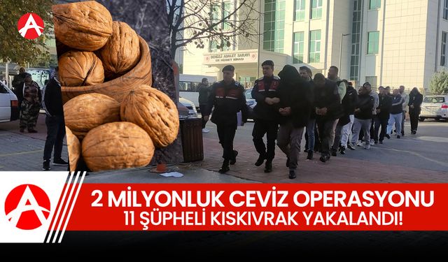 Kırkağaç’ta “Çetin Ceviz” Operasyonu: 2 Milyon Liralık Vurgun!