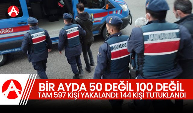 Manisa Jandarma'dan Ekim Ayında 597 Şahsa Operasyon: 144 Tutuklama