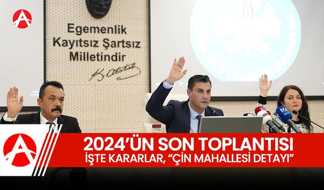 Yılın son toplantısında Çin Mahallesi detayı!