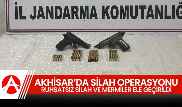 Akhisar'da Ruhsatsız Silah Operasyonu: 1 Kişi Gözaltına Alındı