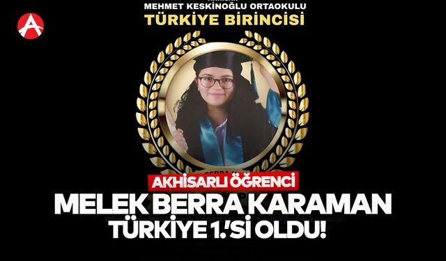Melek Berra Karaman’dan Türkiye Birinciliği: İOKBS’de 500 Tam Puan