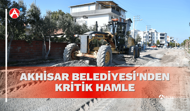 Akhisar'da 1.3 Kilometrelik 613 Sokak Sıcak Asfaltla Kaplanıyor