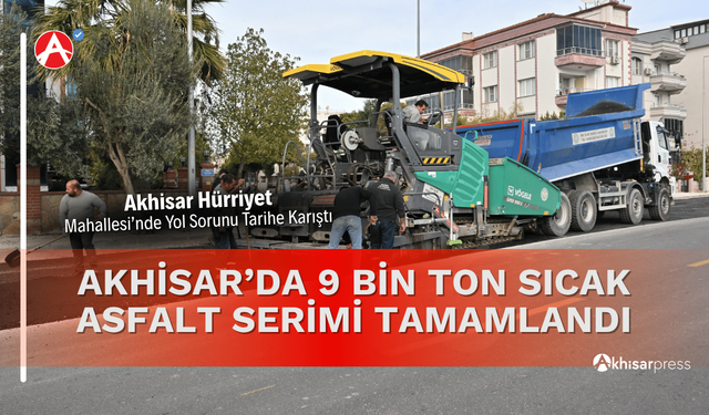 Akhisar Hürriyet Mahallesi’nde Yol Sorunu Tarihe Karıştı