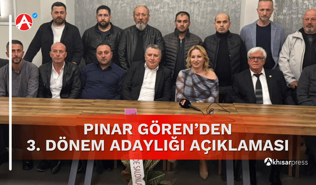 Akhisar Lokantacılar Odası Başkanı Pınar Gören’den 3. Dönem Adaylığı Açıklaması