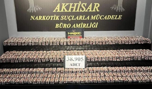 Akhisar’da Dev Narkotik Operasyonu: 42 Bin Sentetik Hap Ele Geçirildi