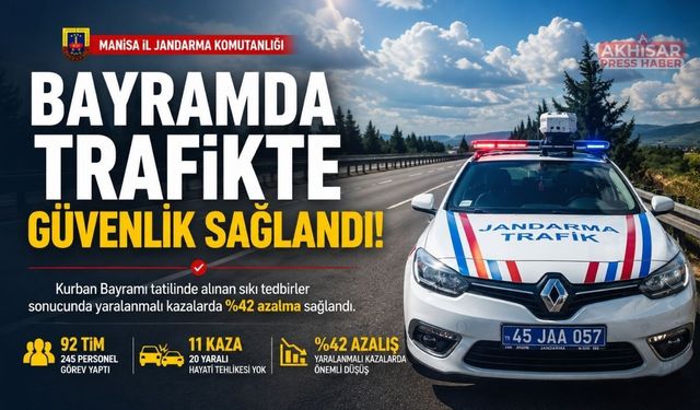 Jandarma'dan Bayram Trafiği Açıklaması: Yaralanmalı Kazalarda Düşüş