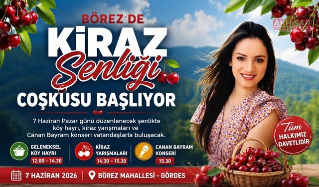 Börez Kiraz Festivali İçin Geri Sayım Başladı