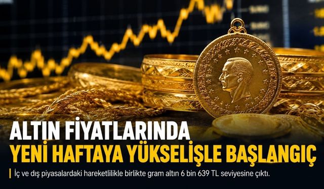 Altın Fiyatlarında Yeni Haftaya Hareketli Başlangıç