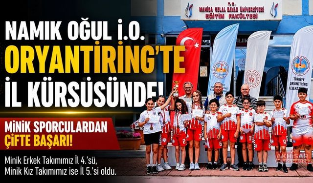 Namık Oğul İlkokulu Oryantiringde İl Derecesiyle Döndü