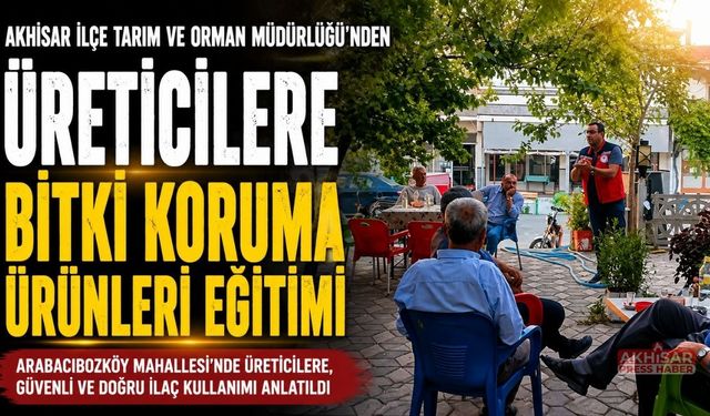 Arabacıbozköy'de üreticilere bitki koruma ürünleri eğitimi