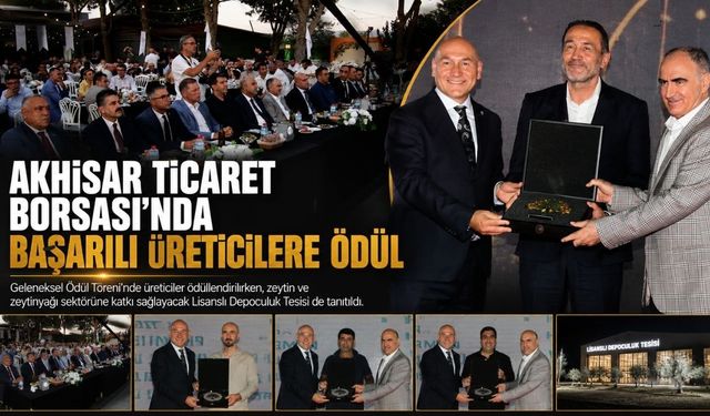 Akhisar Ticaret Borsası'nda geleneksel ödül gecesi düzenlendi