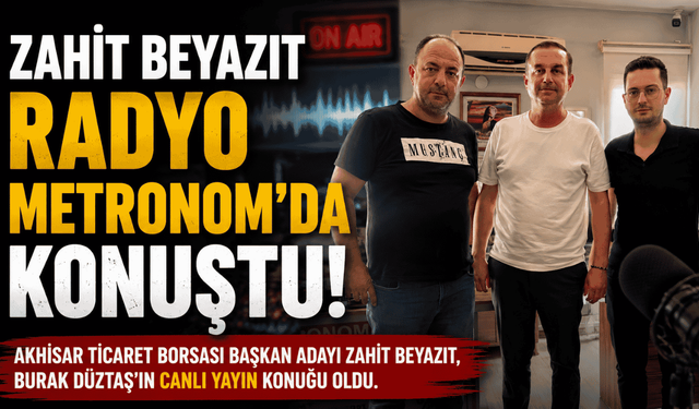 Zahit Beyazıt, Radyo Metronom’da Projelerini Anlattı