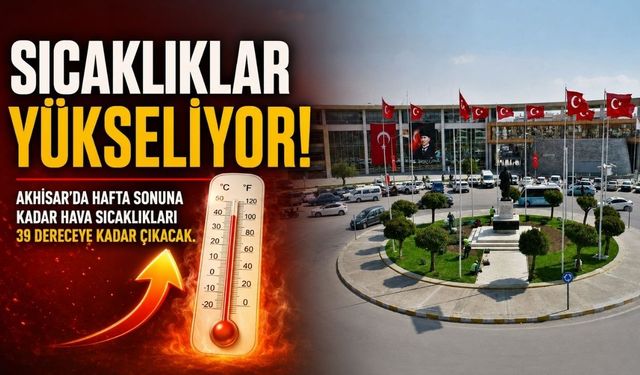 Akhisar’da Sıcaklıklar Yükseliyor: Termometreler 39 Dereceyi Görecek