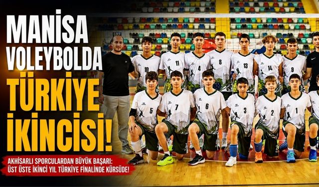Manisa Voleybolda Türkiye İkincisi