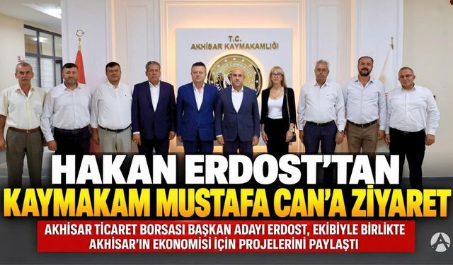 Hakan Erdost’tan Kaymakam Mustafa Can’a Ziyaret