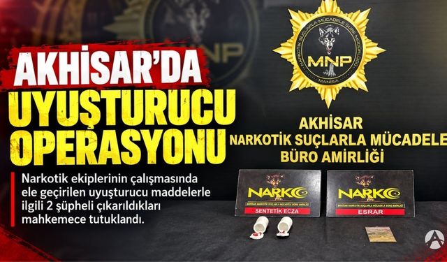 Akhisar’da Uyuşturucu Operasyonu: 2 Şüpheli Tutuklandı