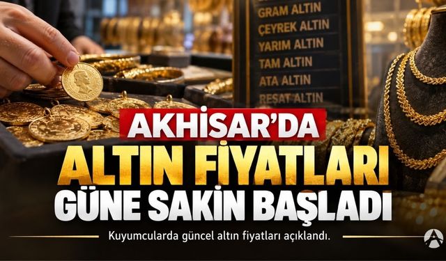 Akhisar’da Altın Fiyatları Güne Sakin Başladı