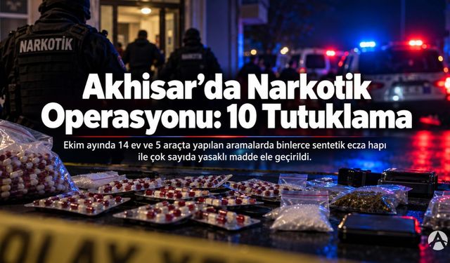 Akhisar’da Narkotik Operasyonları: 10 Tutuklama, Binlerce Hap Ele Geçirildi!