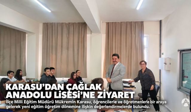 Çağlak Anadolu Lisesi’ne Eğitim Dönemi Ziyareti