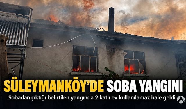 Akhisar Süleymanköy'de Korkutan Yangın: 2 Katlı Ev Kullanılamaz Hale Geldi