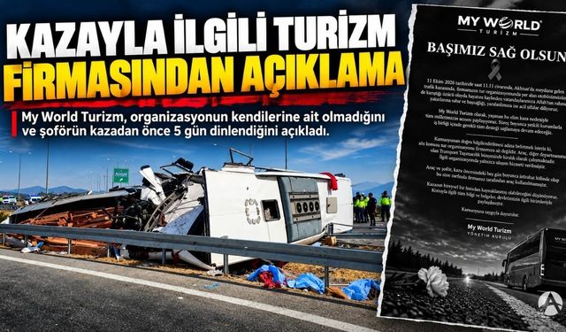 Akhisar’da 11 Kişinin Öldüğü Kazanın Ardından Turizm Firmasından Açıklama!