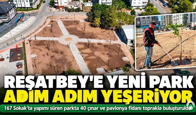 Akhisar Reşatbey Mahallesi’ne Yeni Park: 40 Fidan Toprakla Buluştu