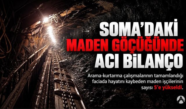 Soma’daki Maden Göçüğünde Acı Bilanço: 5 İşçi Hayatını Kaybetti
