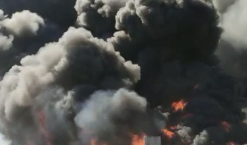 Akhisar’da fabrika yangını!