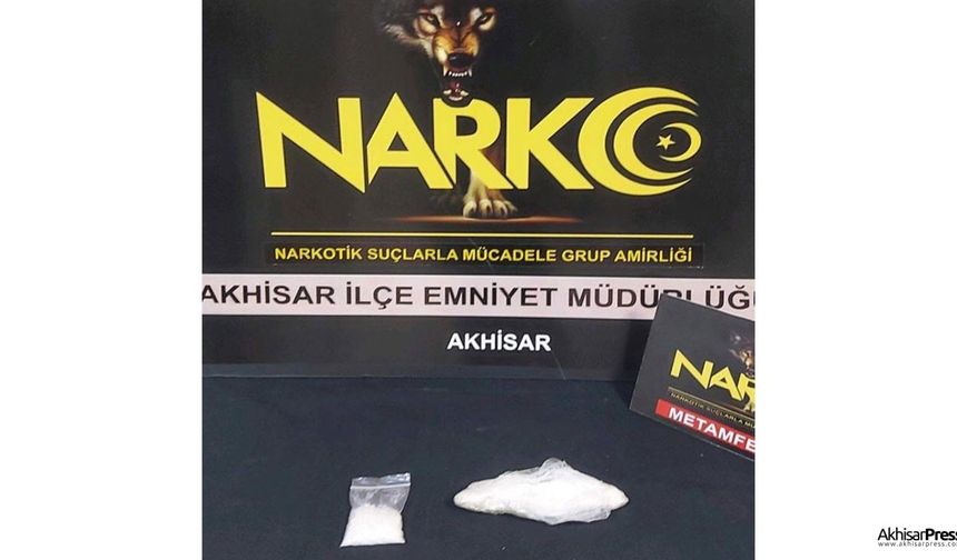 Akhisar'da bir araçta metamfetamin ele geçirildi. 1 kişi tutuklandı!