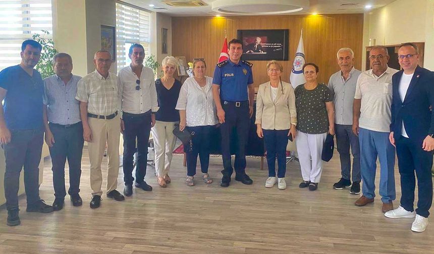 CHP Akhisar İlçe Başkanlığından Yeni Emniyet Müdürüne Tebrik Ziyareti