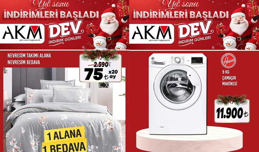 AKM Alışveriş Merkezi’nde Yılsonu İndirimleri Başladı!