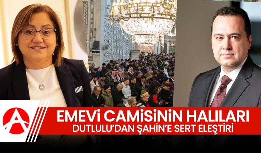 Emevi Camisi'nin halıları tartışma yarattı! Dutlulu'dan Şahin'e sert eleştiri